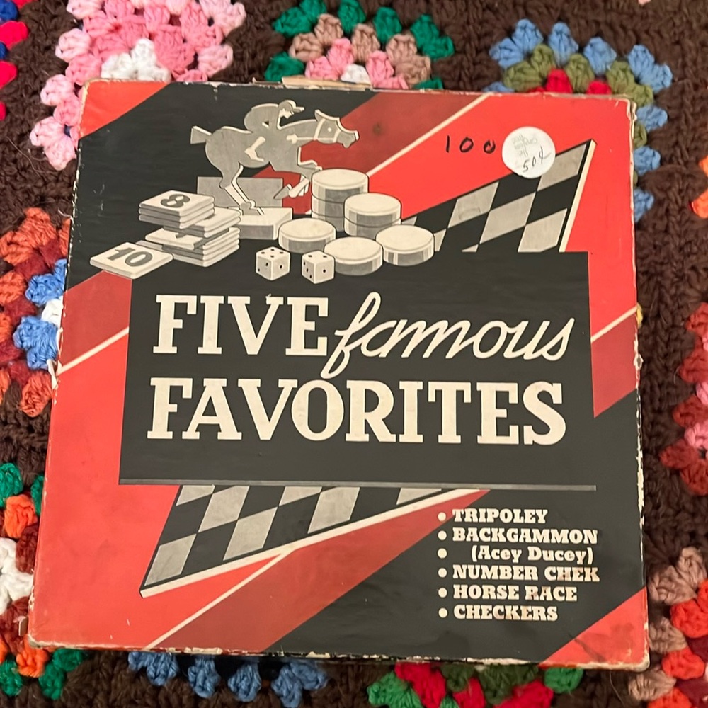 Vintage Game Set. Five Favorites. 1943